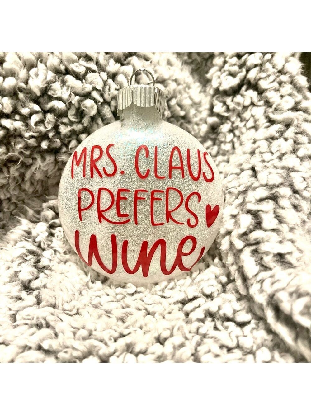 Customer Glitter Mrs Claus Ornament
